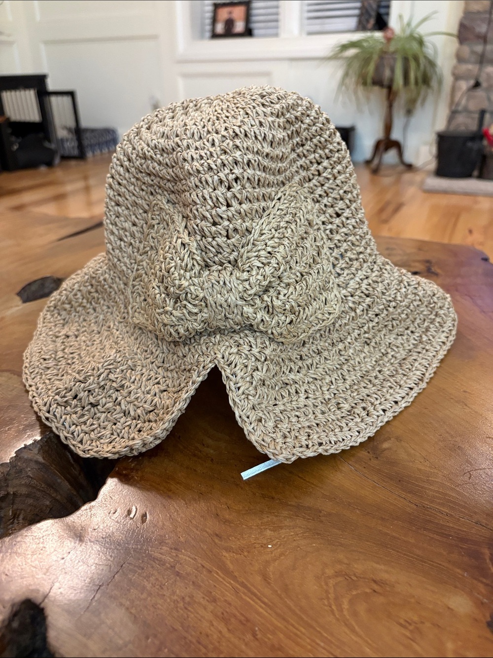 Neutral Woven Sun Hat - Women Accessories